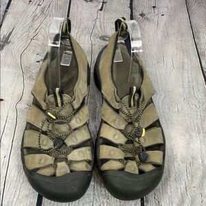 Keen Men's Newport H2 Hiking Sandals Brown Leather Waterproof Fisherman size 11